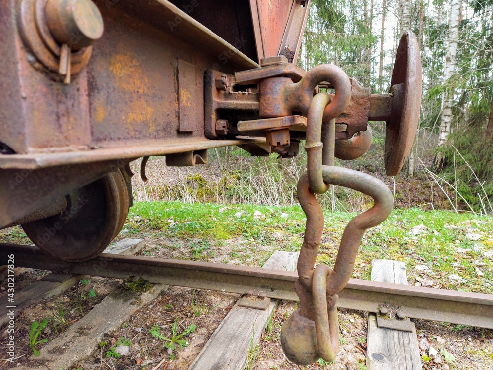 rusty railway wagon