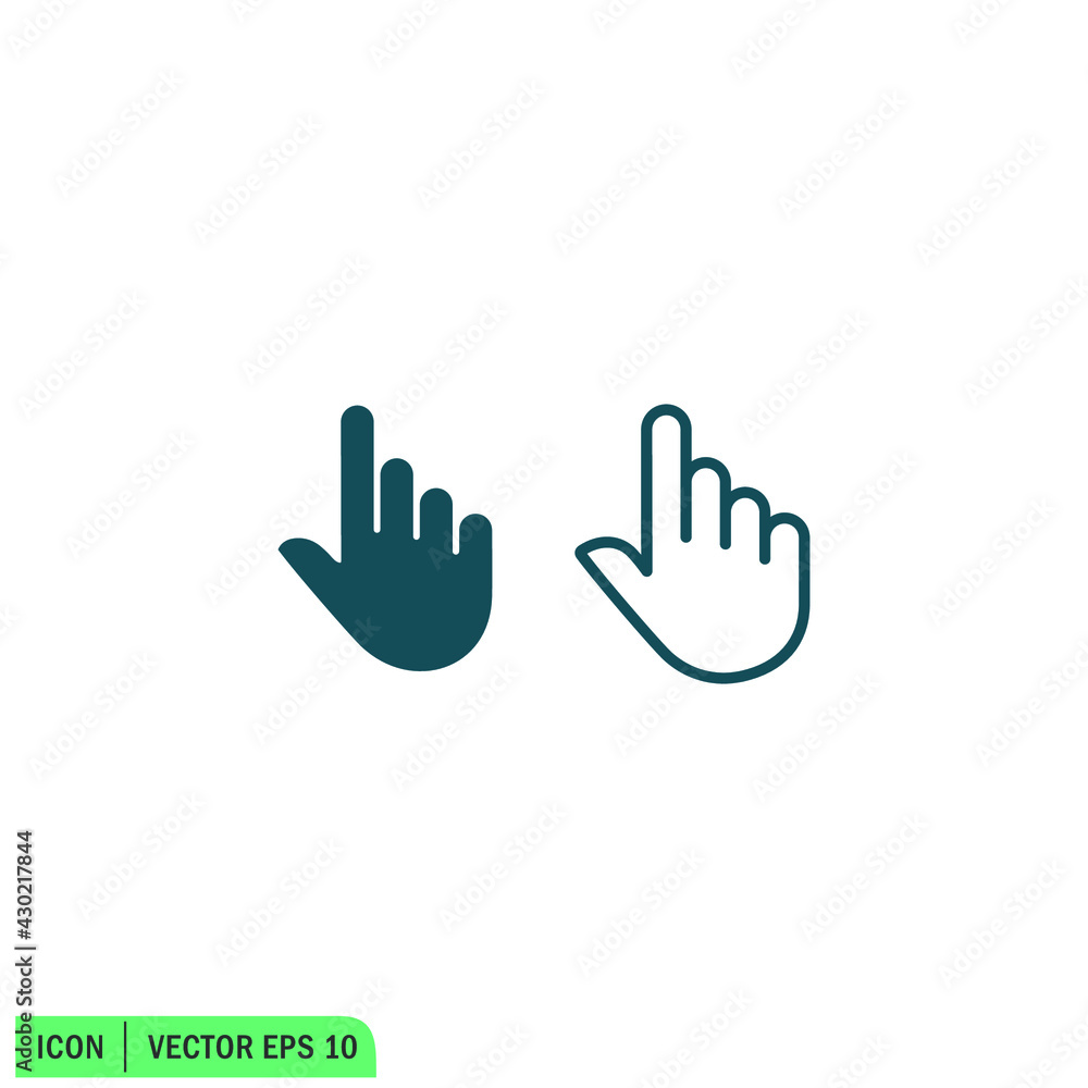hand finger push button icon vector illustration simple design element hand finger push button icon vector illustration simple design element