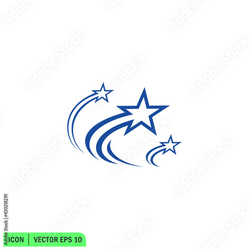 shooting star icon vector illustration simple design element