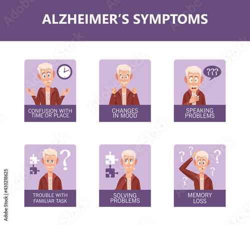 six alzheimers symptoms