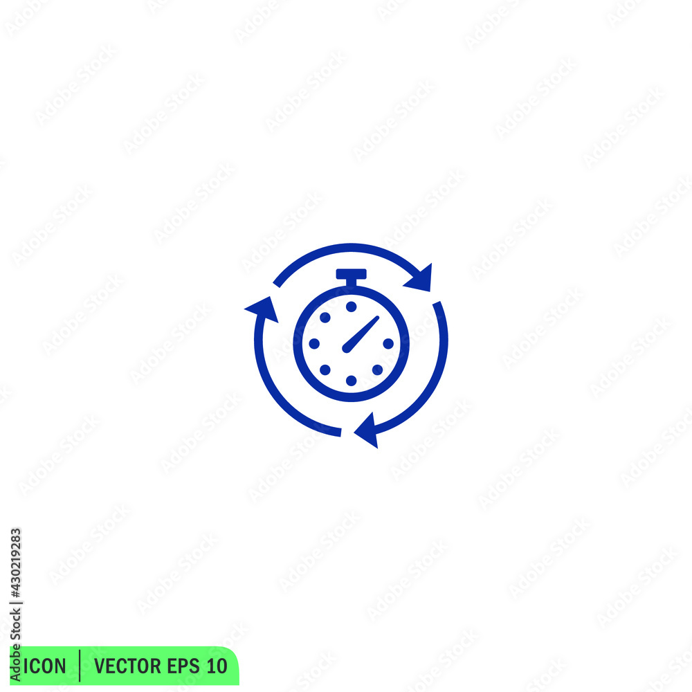 Fototapeta premium clock icon alarm symbol