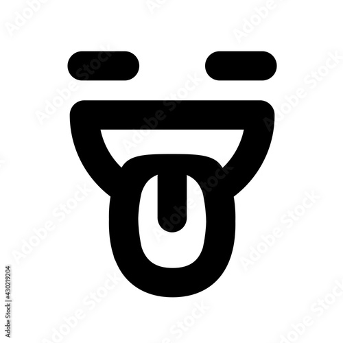 happy enjoyment face icon