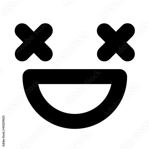grinning dead face icon