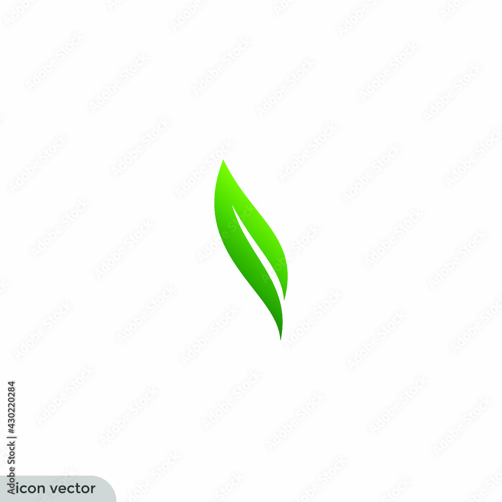 leaf icon nature symbol logo template leaf icon nature symbol logo template