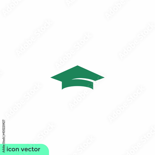 graduation hat icon education symbol 