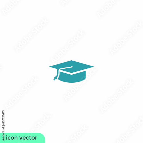 graduation hat icon education symbol 