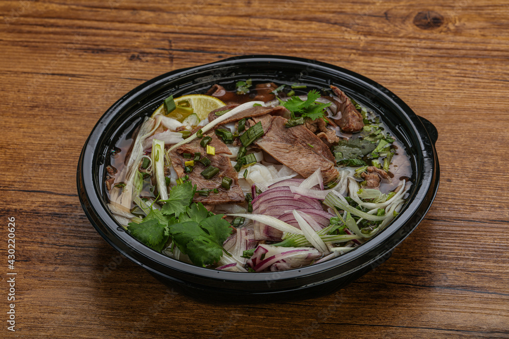 Vietnamese cuisine - Pho Bo soup Vietnamese cuisine - Pho Bo soup