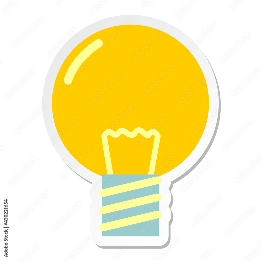 light bulb sticker light bulb sticker