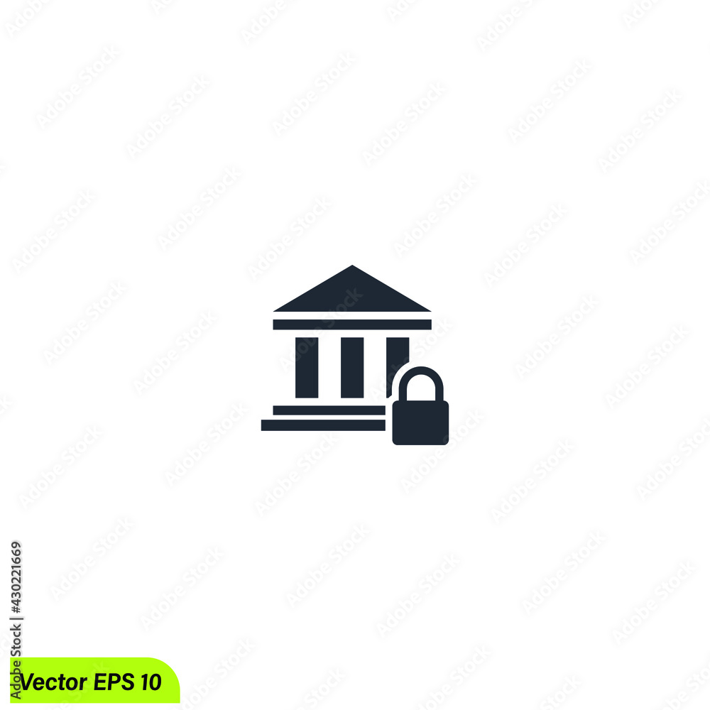 password bank account symbol logo concept