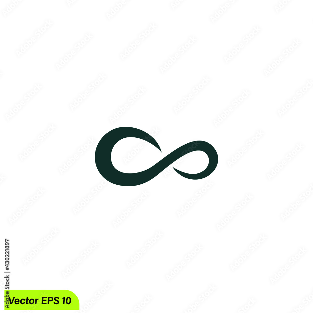 infinity icon  vector illustration 