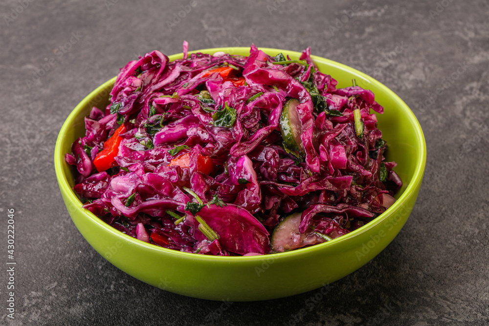 Pickled red cabbage with herbs Pickled red cabbage with herbs