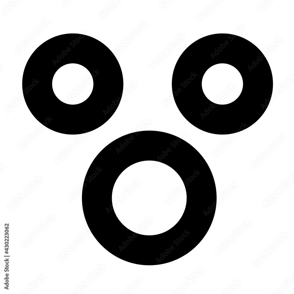 shocked face icon shocked face icon