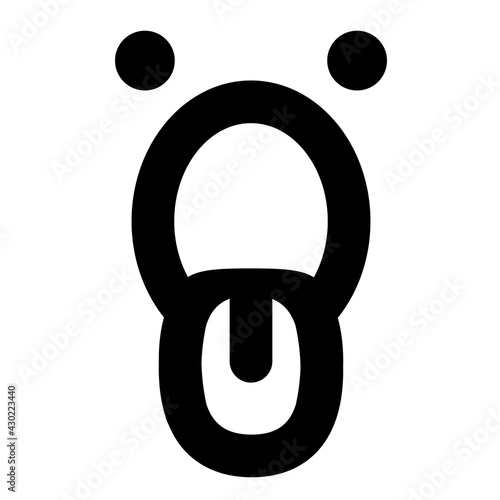 panting face icon