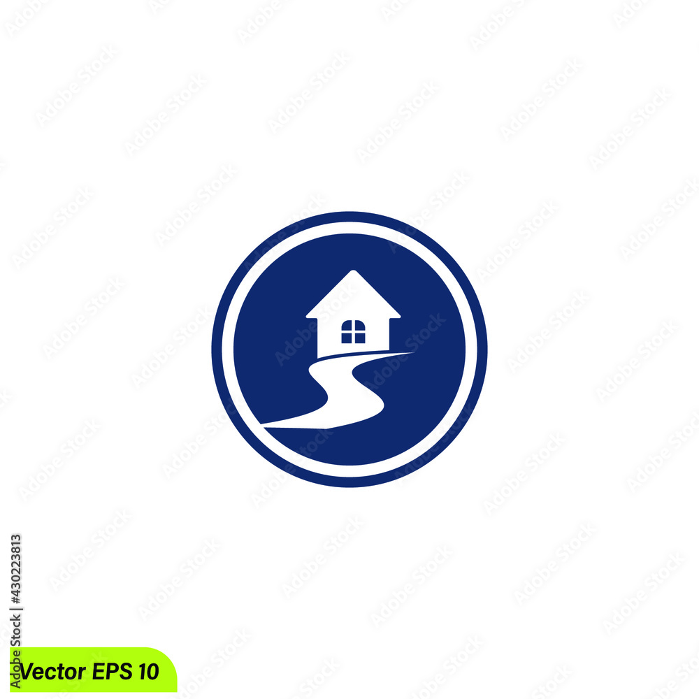 home icon real estate symbol vector illustration logo template home icon real estate symbol vector illustration logo template