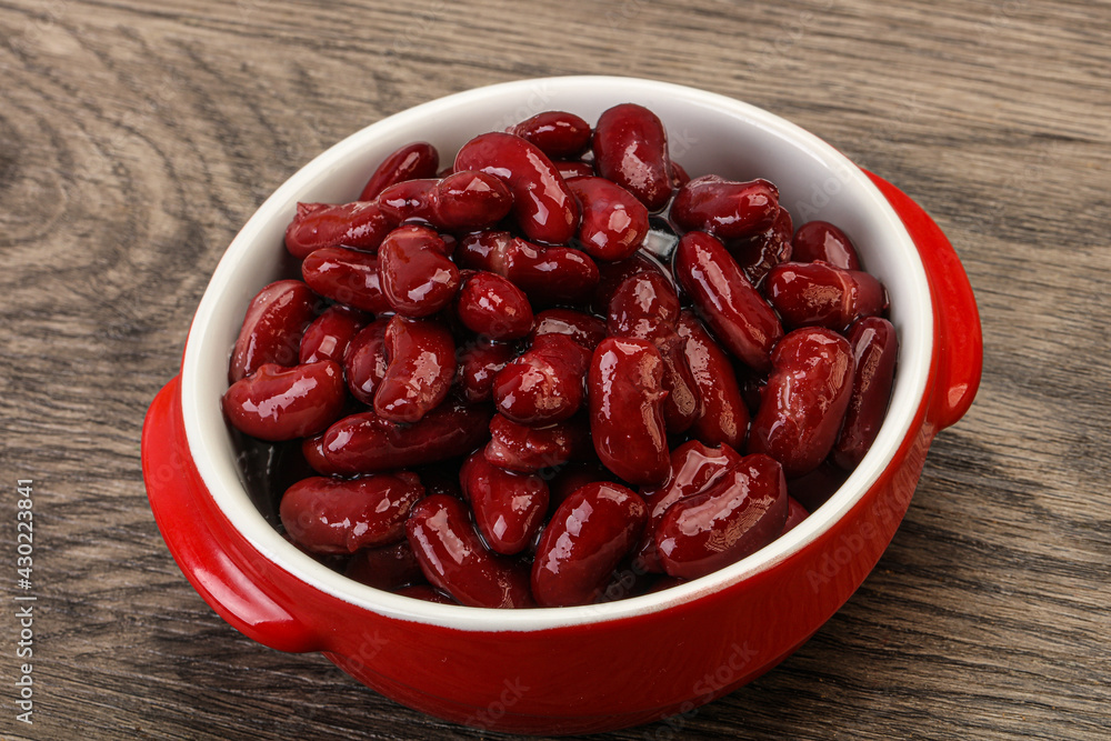 Canned red Kidney in the bowl Canned red Kidney in the bowl