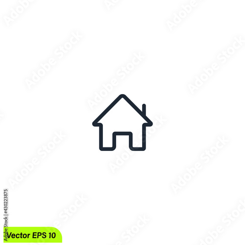 home icon real estate symbol logo template