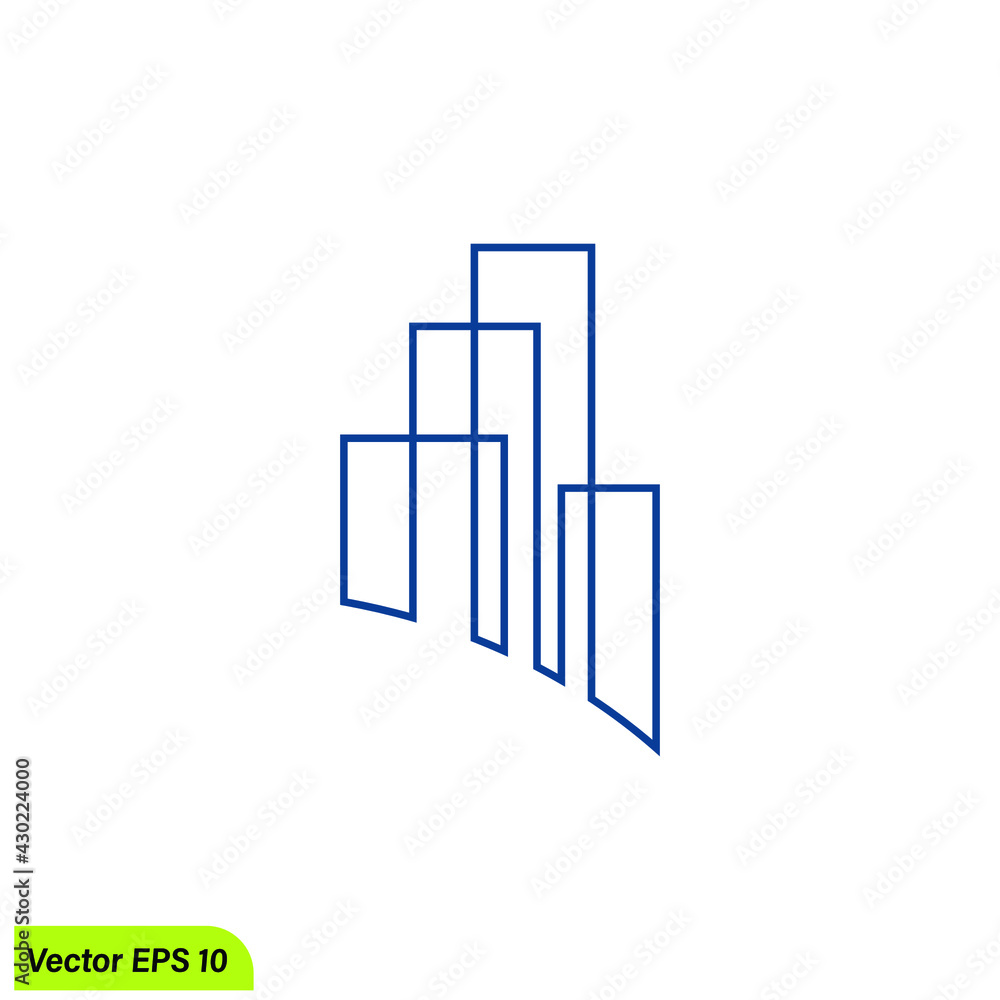 real estate building icon vector illustration logo template real estate building icon vector illustration logo template