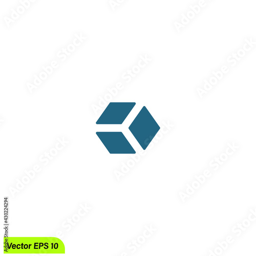 block chain icon vector illustration simple design element 