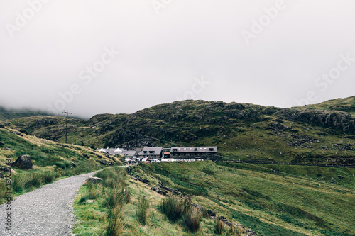 Beautiful landscape panorama of Snowdonia National Park in North Wales, UK