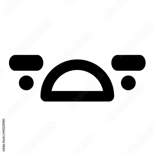 displeased face icon