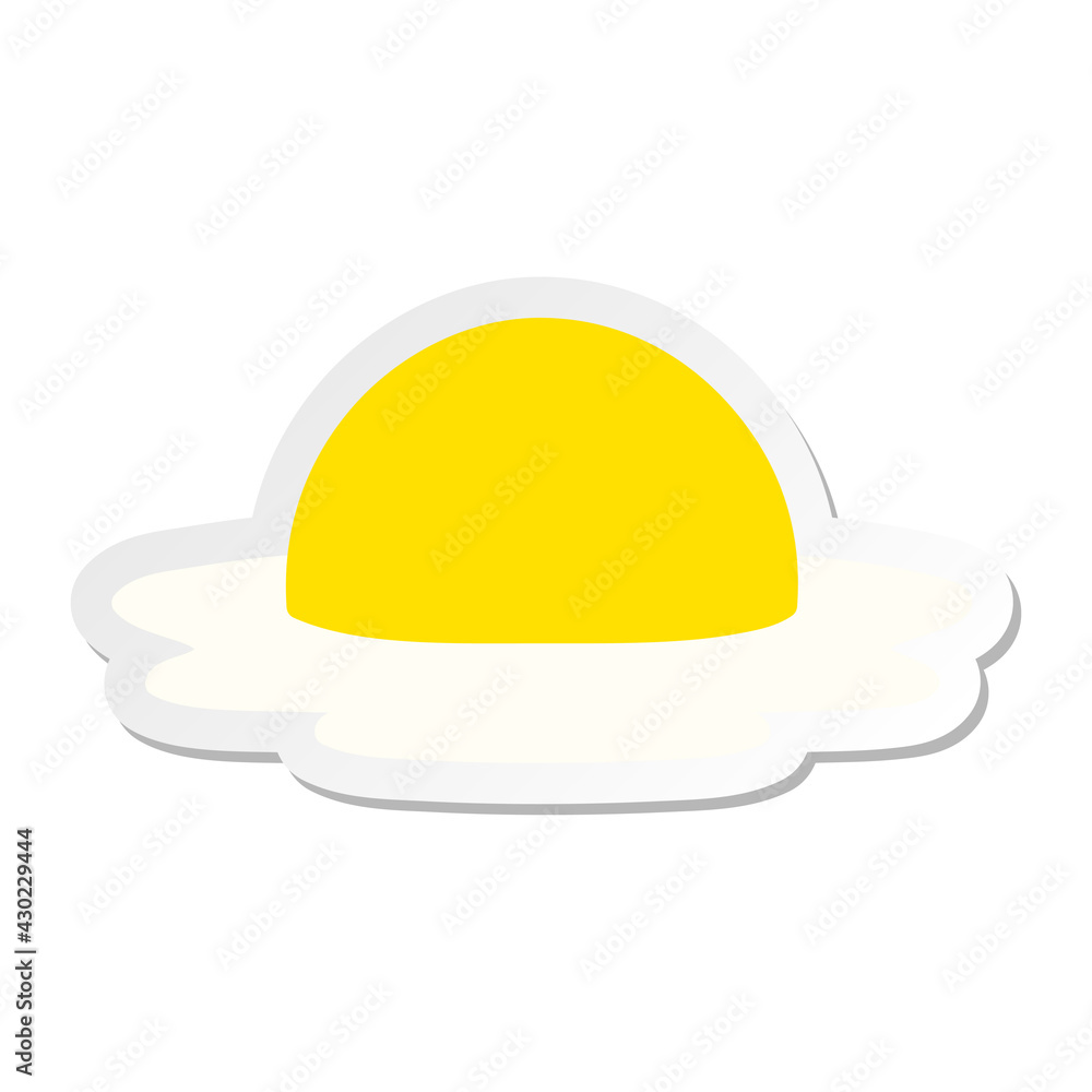 fried egg sticker fried egg sticker
