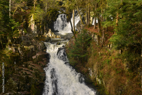 Chutes de la cascade du Bouchot entre Sapois  88120  et Gerbamont  88120  communes de la Bresse  88250   d  partement des Vosges en r  gion Grand Est  France