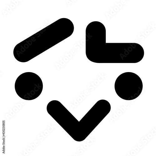 bird face with raised eyebrow icon
