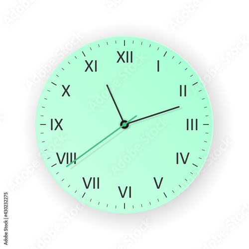 vector mint simple clock