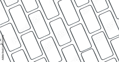 Realistic smartphone mockup, blue, gold, silver and black mobile isolate concept with blank screens. High detailed 3d vector phone in front view ready to show app and web design. Vector illustration.	
