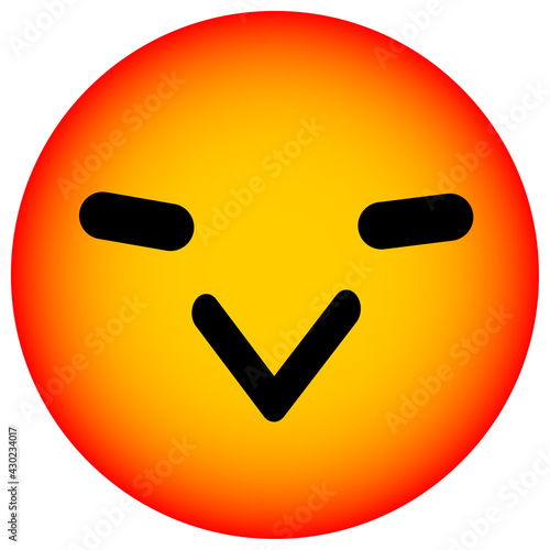 sly bird face circle