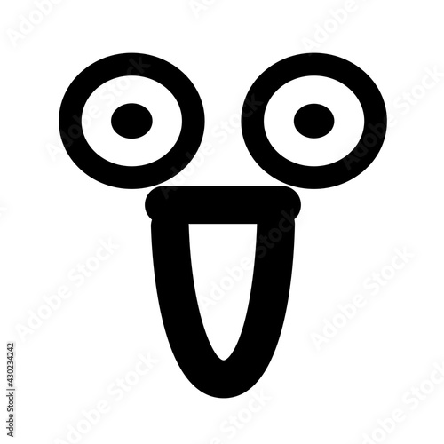 pleasantly amazed face icon