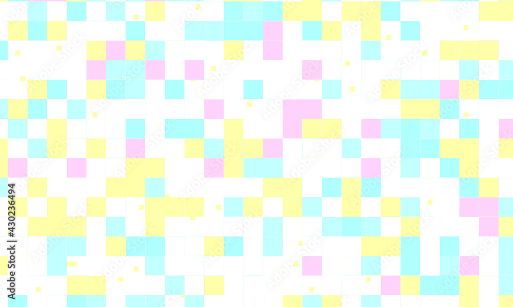 Abstract square pixel mosaic colorful background geometric seamless pattern in pastel colors. 8 bit Abstract square pixel mosaic colorful background geometric seamless pattern in pastel colors. 8 bit