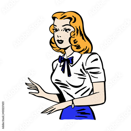 Ironic Satirical Illustration of a Retro Classic Comics book character