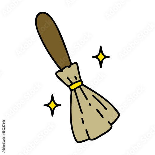 magic broomstick sweeping