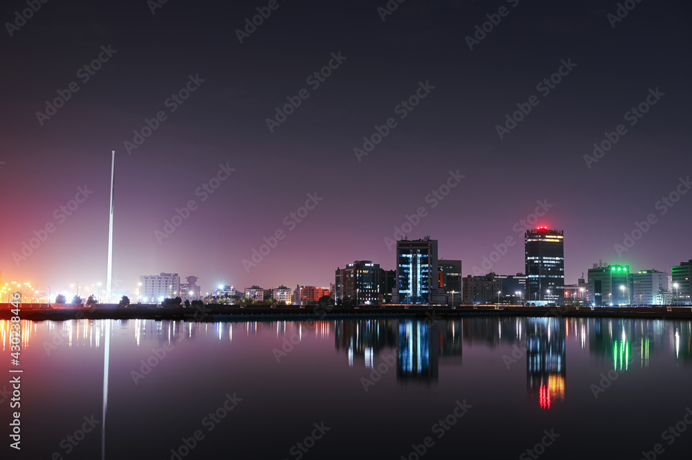 A beautiful night view of Jeddah City