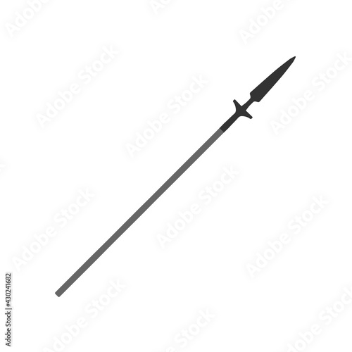 spear icon. vector simple illustration