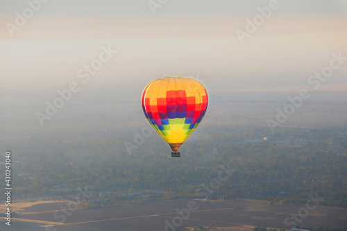 Air balloon over Napa Valley, California