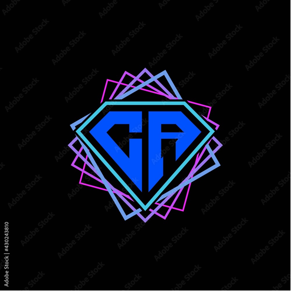 initial letter C A with diamond design and square ornament as decoration initial letter C A with diamond design and square ornament as decoration