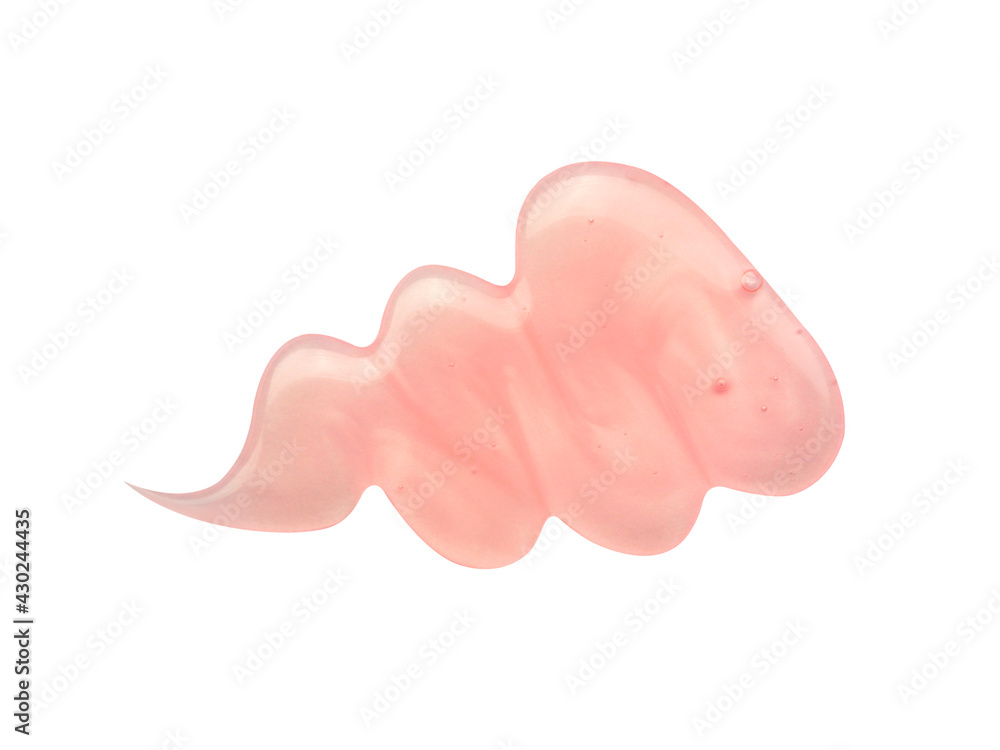 Fototapeta premium Sample of shower gel isolated on white