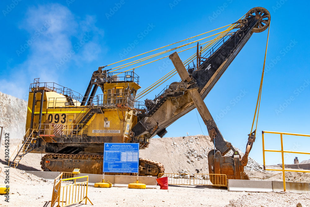 Chuquicamata, biggest open pit copper mine, Calama, Chile Chuquicamata, biggest open pit copper mine, Calama, Chile