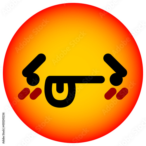 disappointed face circle
