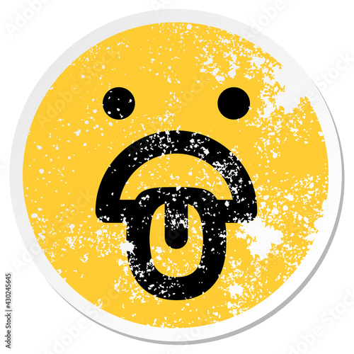 panting face circle