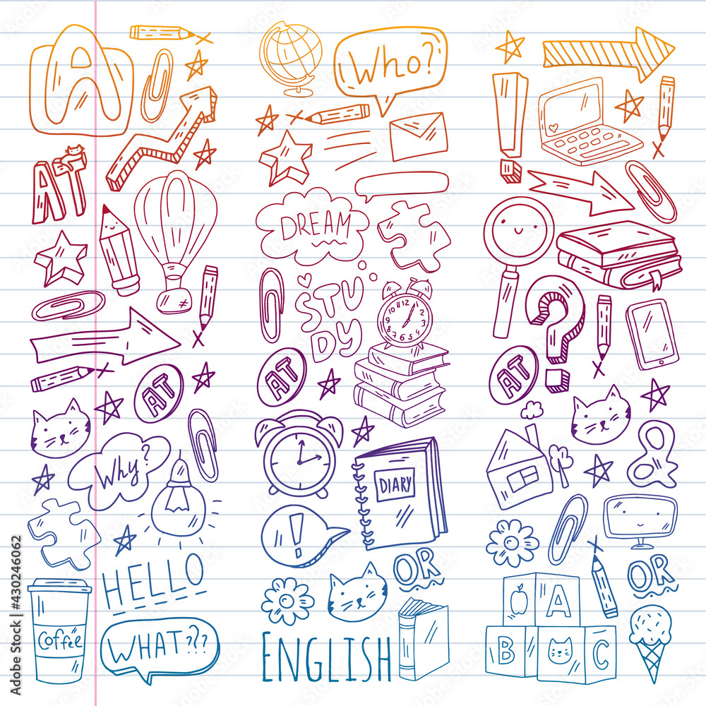 English course. E-learning, online education. English language English course. E-learning, online education. English language