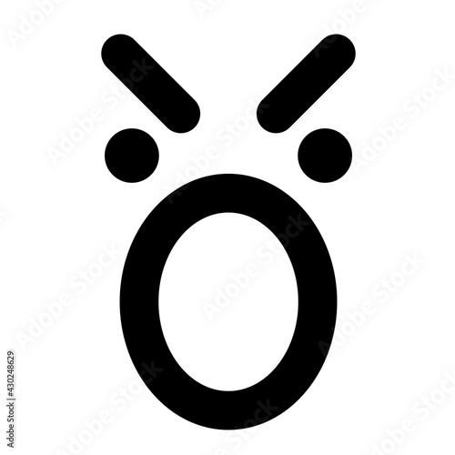 shouting face icon