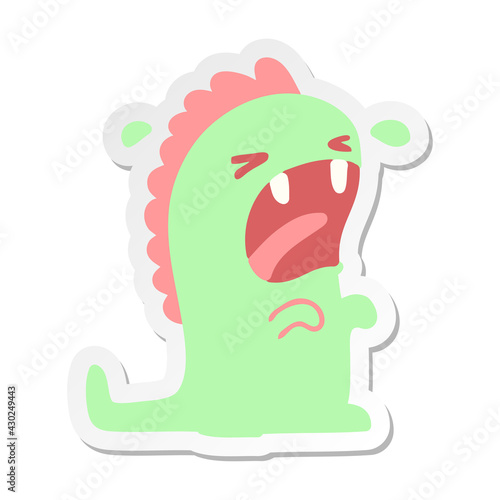 crying dinosaur sticker