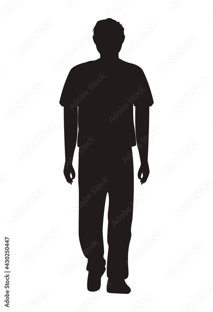 man standing silhouette