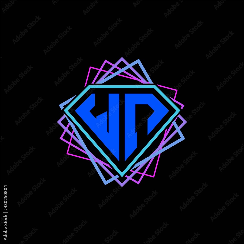 initial letter W N with diamond design and square ornament as decoration initial letter W N with diamond design and square ornament as decoration