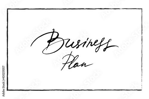 Business plan cover for card 