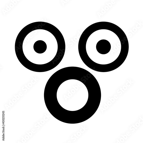 shocked face icon