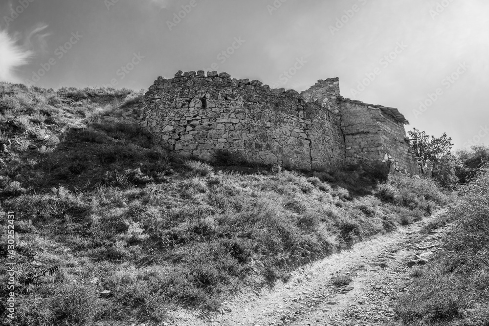 Saint Thomas tower of the Genoese fortress in Feodosia, Crimea, XIV century.